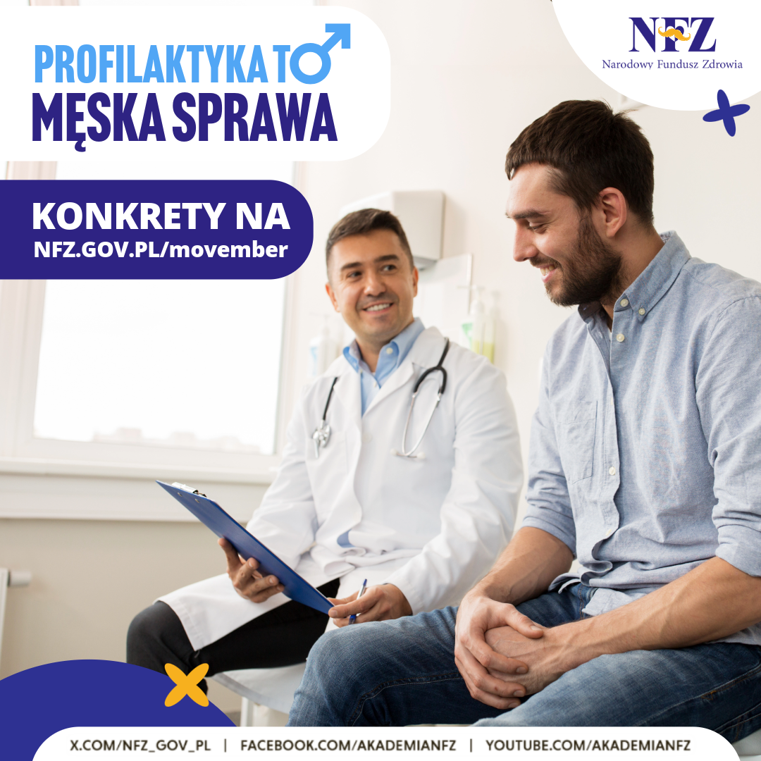 grafika promująca akcje "Profilaktyka to męska sprawa"